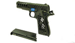 WE - M1911 Hex Cut Gen 2 Gas Blow Back Pistol- Black