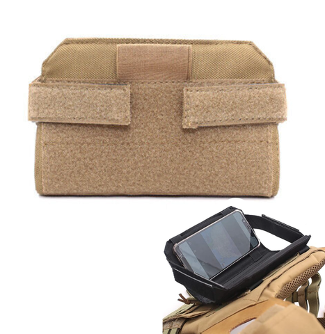 Tactical Map Mobile Phone holder Molle pouch -Tan