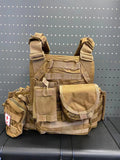 Military Style Tactical Vest Heavy Duty Plate Carrier