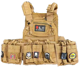 Military Style Tactical Vest Heavy Duty Plate Carrier