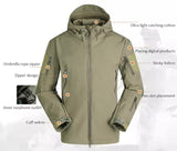 Softshell Waterproof  Tactical Military Jacket - OD Green