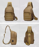 Large Capacity Shoulder Bag Waterproof - TAN