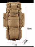 Tactical Camping Backpack 90L  - Black