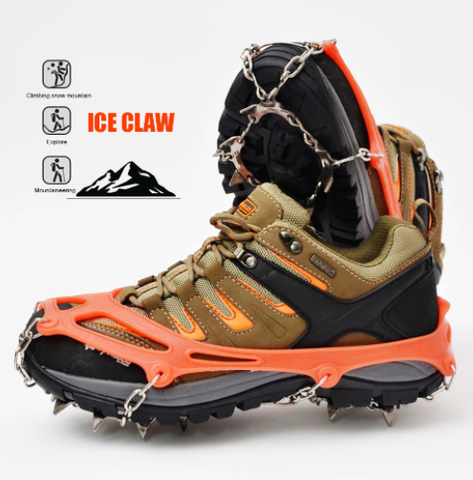 8 Teeth Anti-slip Climbing Crampons Ice Snow Spikes