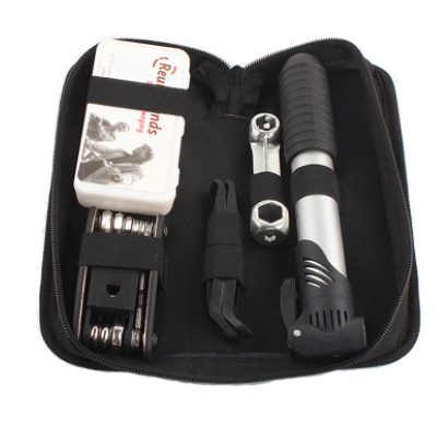 Multi-function Tire Repair Kit Set With Pouch Pump