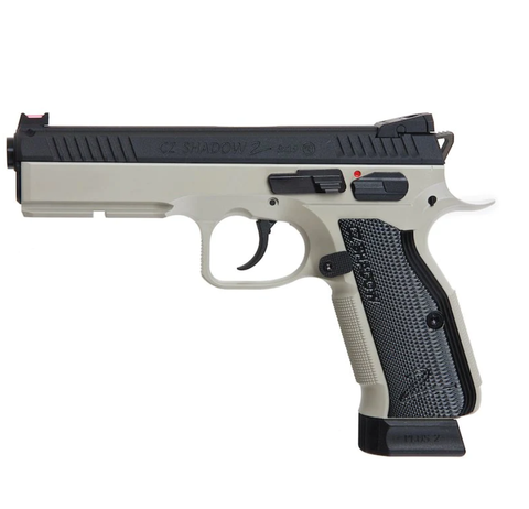 (PRE-ORDER ETA 31ST JAN 2024) KJ WORKS CZ SHADOW 2 GBB PISTOL Urban Grey - GREEN GAS