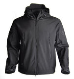 Softshell Waterproof  Tactical Military Jacket - Black