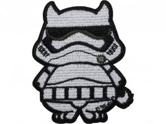 Start War White 03 Embrioidered Patch