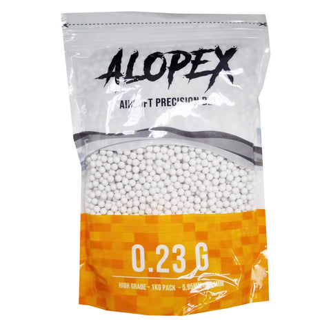 Alopex - Airsoft 6mm White Precision BB 0.23g - 1Kg Pack