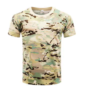 Tactical Camo T-shirt Men Quick Dry - Multicam