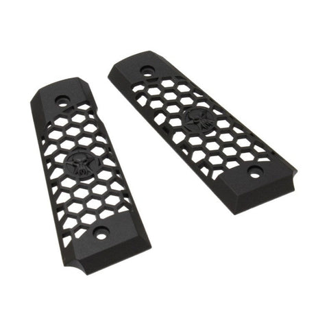 WE - M1911 Hex Cut Pistol Grip - Black
