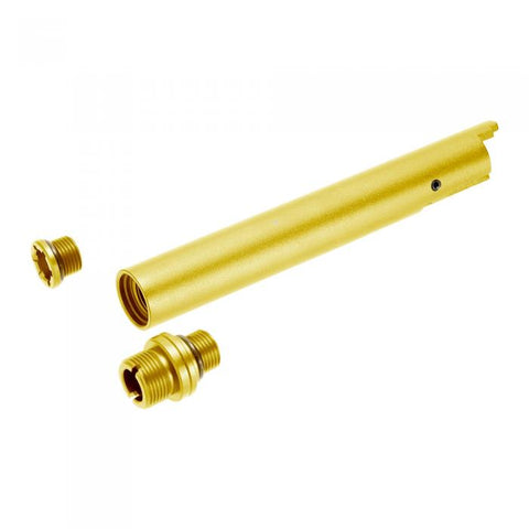 Laylax NINE BALL Hi Capa 5.1 "2 Way Fixed" Non-Recoiling Outer Barrel (Gold)