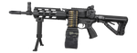 G&G CM16 LMG Stealth AEG - Black