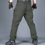 TACTICAL MEN CARGO water resistant PANTS Durable Anti-cut - OD Green
