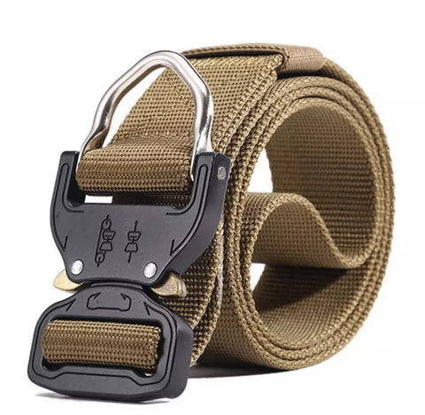 Tactical 4.3 Metal Clip 600D Belt - Tan