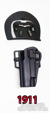 Airsoft Holster with Beltloop for 1911 - Black Left Hand
