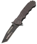 Kombat Tactical - Tanto Tactical Knife - Black