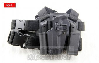 CQC - Left Hand Holster Set & Mag Pouch for M92 - Black