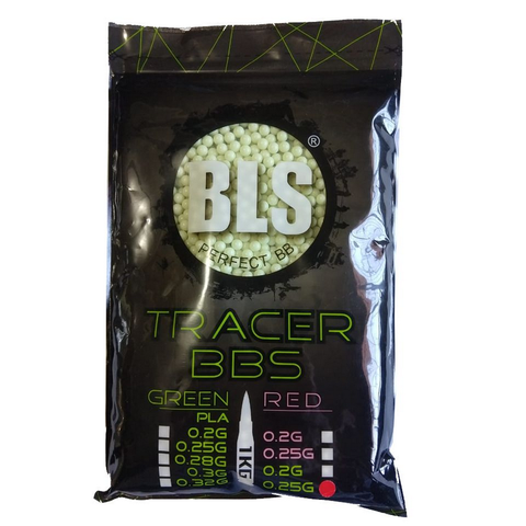 BLS 0.25g Tracer BBs 1KG (4000rds)(Green)