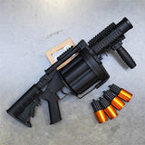 Good Condition - ICS MGL Full Size Airsoft Revolver Grenade Launcher