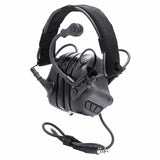 Earmor - M32 MilPro Mark3 Electronic Comm Hearing Protector w/ Single Cable - Black