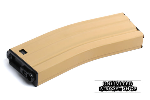 G&G Metal M4 CM16 Hi Cap Magazine (450 rds) Tan