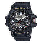 CASIO G SHOCK MUDMASTER TWIN SENSOR MUD RESIST, 200M W/R, THERMO, RESIN STRAP, BLACK