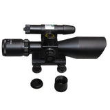 Tactical Scope With Green Laser Sight 2.5-10x40E