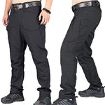 Tactical Men Cargo water resistant Pants Durable Anti-cut - Black