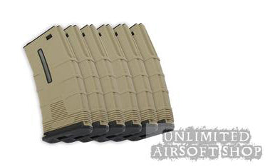 ICS Tactical Low-Cap Magazine Set - Tan (6pcs/Box)