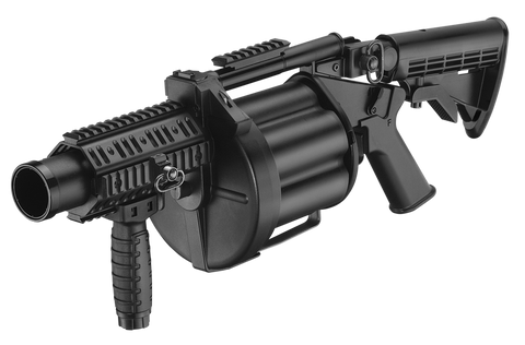 ICS - MGL Full Size Airsoft Revolver Grenade Launcher – Unlimited ...