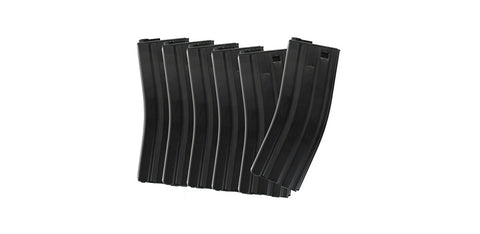 ICS - Metal M4 Mid-cap Magazines 120rd 6 Pcs/Box - Black