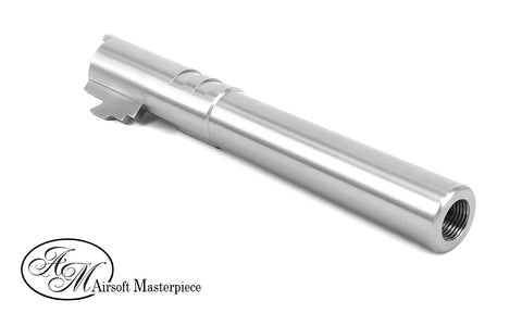 Airsoft Masterpiece .45 ACP STEEL Threaded Fix Outer Barrel for Hi-CAPA 5.1 - Silver