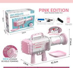 60 hole  Bubble Machine Bubble Maker - Pink