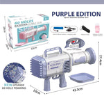 60 hole Bubble Machine Bubble Maker - Purple