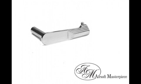 Airsoft Masterpiece CNC Steel Slide Stop (Type 1) - Silver