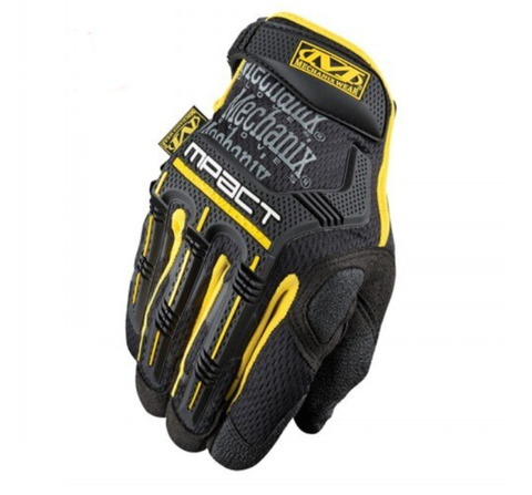 Mechanix Style Tactical Gloves Full Finger - Yellow