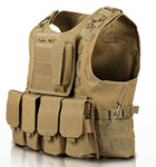 Airsoft Military Tactical Vest - Tan