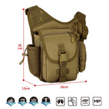 Military Tactical Shoulder Bag EDC Airsoft - TAN