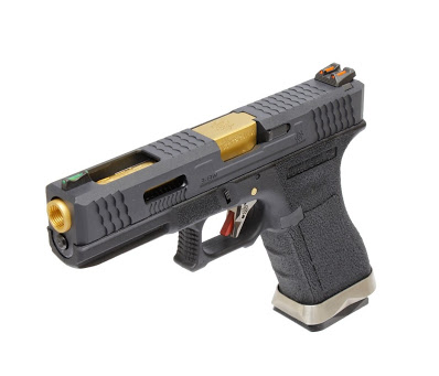 WE - Glock 17 T1  Gas Blow Back Pistol - Black