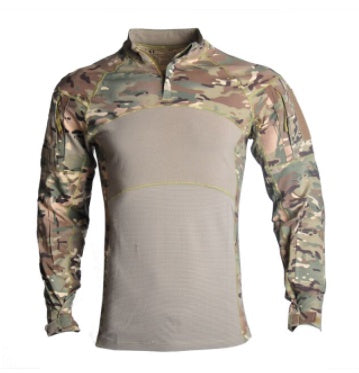 Tactical T Shirt Long Sleeve Breathable Tights- Multicam