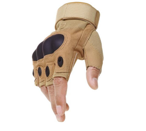 Military Combat Anti-Slip Gloves - Tan