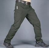 Tactical Men Cargo water resistant Pants Durable Anti-cut - Black