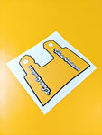 Waldo Customs Hi-Capa Vinyl Grip Sticker - WaCu Yellow
