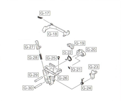 WE - Glock Trigger and Hammer Housing Set #17-#30