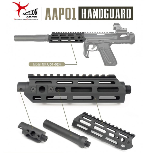 Action Army AAP-01 Aluminum Handguard β Unlimited Airsoft Shop