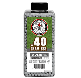 G&G BIODEGRADABLE BB'S 0.40g - 2700r - Grey