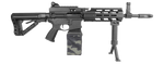 G&G CM16 LMG Stealth AEG - Black