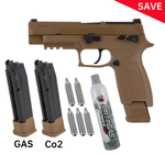 SIG SAUER M17, Gas and CO2 powered Pistol, Combo