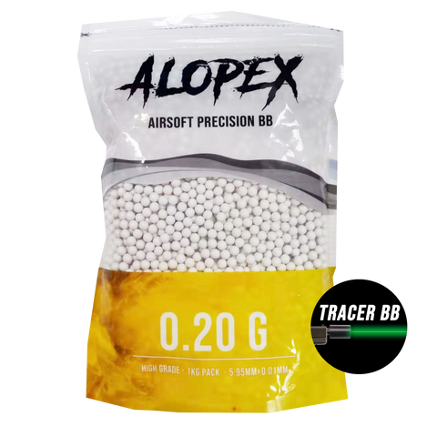 Alopex - Airsoft 6mm Green Tracer BB 0.20g - 1Kg Pack